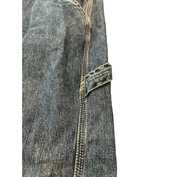 Levi Strauss Signature Workwear Carpenter Blue Jeans Sz 42x30 Vintage - Picture 3 of 12